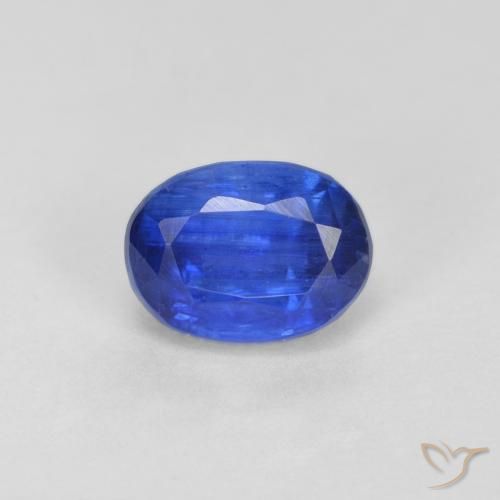 1.45ct Натуральный Глубокий египетский синий кианит, Овал, VS-SI