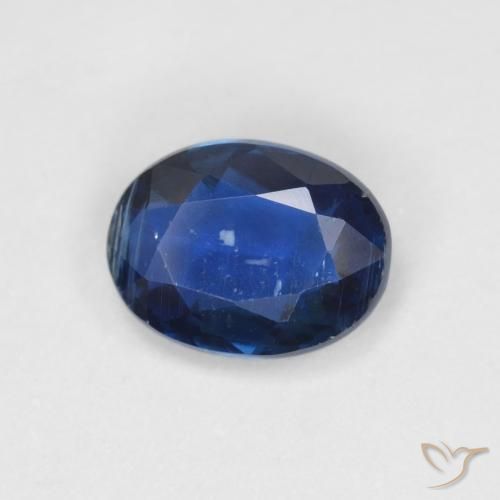 1.39ct Натуральный Темно-синий кианит, Овал, VS-SI