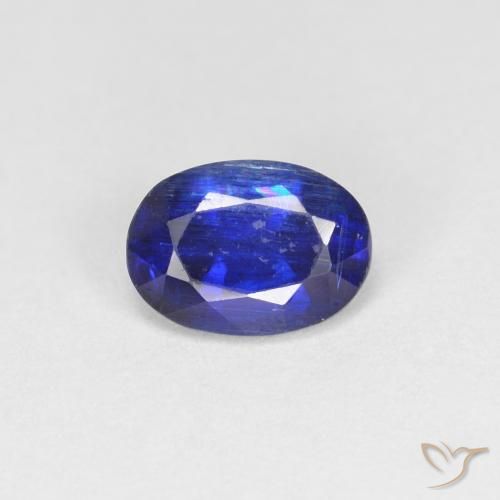 0.97ct Натуральный Темно-синий кианит, Овал, VS-SI