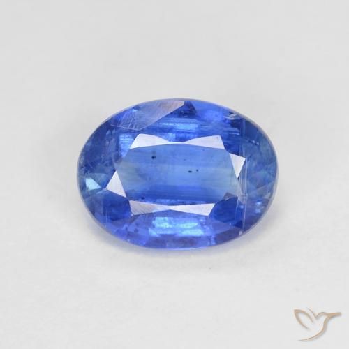 1.54ct Натуральный Глубокий лазурно-синий кианит, Овал, VS-SI