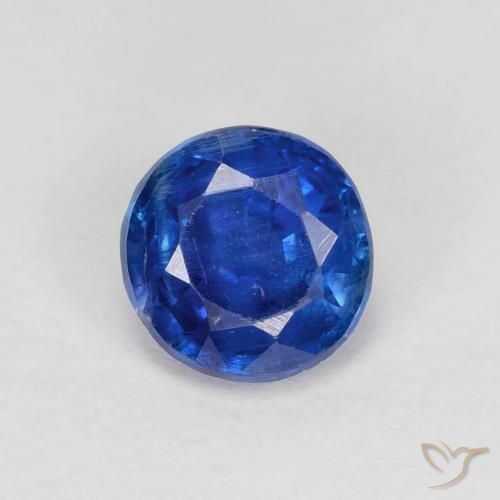 1.03ct Натуральный Светло-синий кианит, Круглый, VS-SI