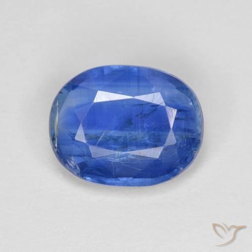 2.92ct Натуральный Глубокий лазурно-синий кианит, Овал, VS-SI