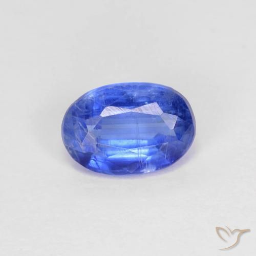 0.91ct Натуральный Глубокий лазурно-синий кианит, Овал, SI