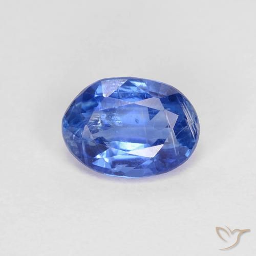 1.00ct Натуральный Глубокий лазурно-синий кианит, Овал, SI