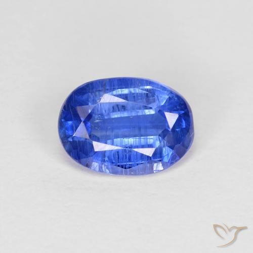 0.97ct Натуральный Глубокий лазурно-синий кианит, Овал, SI