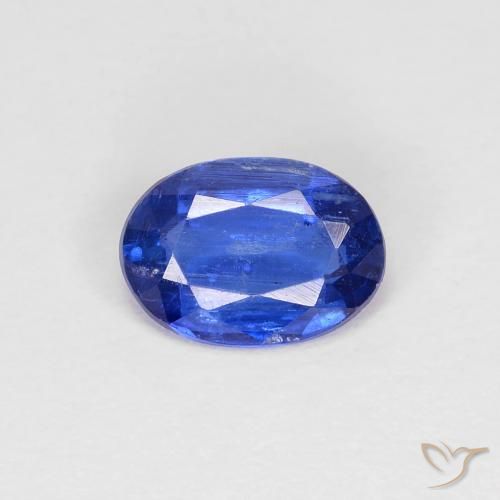 0.85ct Натуральный Темно-синий кианит, Овал, VS-SI