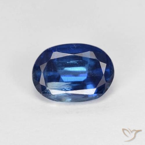 1.15ct Натуральный Темно-синий кианит, Овал, VS-SI