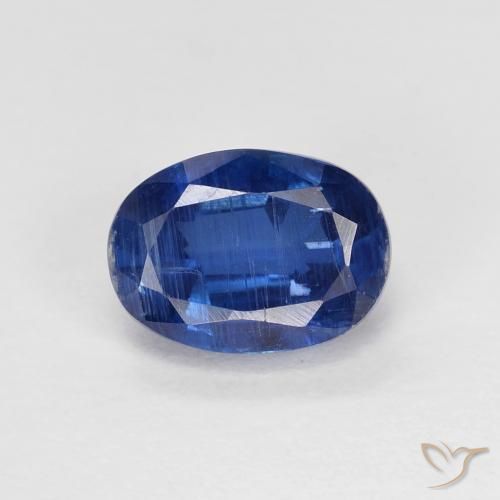1.31ct Натуральный Темно-синий кианит, Овал, VS-SI