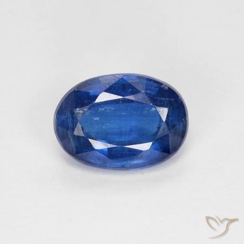 1.01ct Натуральный Темно-синий кианит, Овал, VS-SI