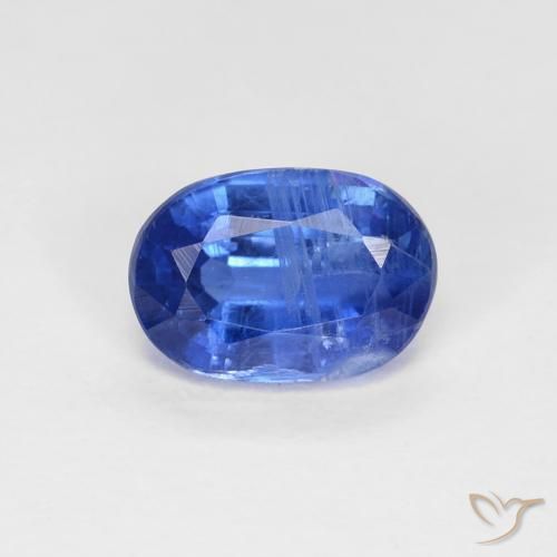 1.06ct Натуральный Темно-синий кианит, Овал, VS-SI