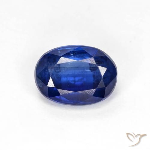 1.18ct Натуральный Темно-синий кианит, Овал, VS-SI