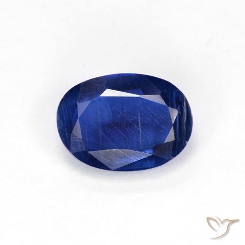 1.05ct Натуральный Интенсивный темно-синий кианит, Овал, VS-SI