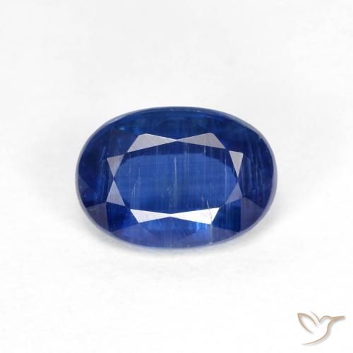 1.04ct Натуральный Темно-синий кианит, Овал, VS-SI