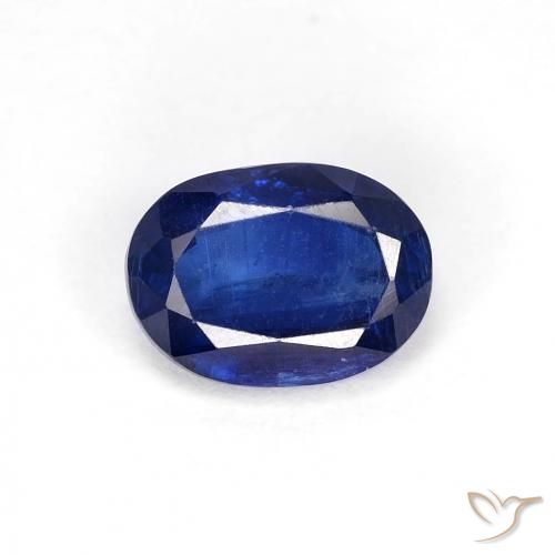 1.10ct Натуральный Темно-синий кианит, Овал, VS-SI