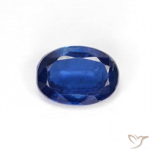 0.97ct Натуральный Темно-синий кианит, Овал, VS-SI