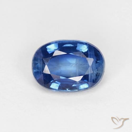 1.15ct Натуральный Темно-синий кианит, Овал, VS-SI