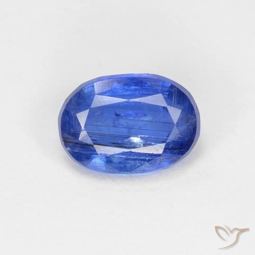 1.21ct Натуральный Темно-синий кианит, Овал, SI