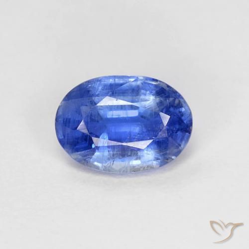 1.01ct Натуральный Глубокий лазурно-синий кианит, Овал, SI