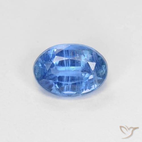 1.09ct Натуральный Средний синий кианит, Овал, VS-SI