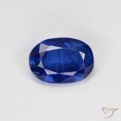 1.08ct Натуральный Темно-синий кианит, Овал, VS-SI