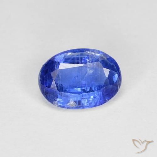 1.07ct Натуральный Темно-синий кианит, Овал, VS-SI