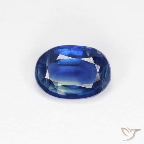 0.99ct Натуральный Темно-синий кианит, Овал, VS-SI