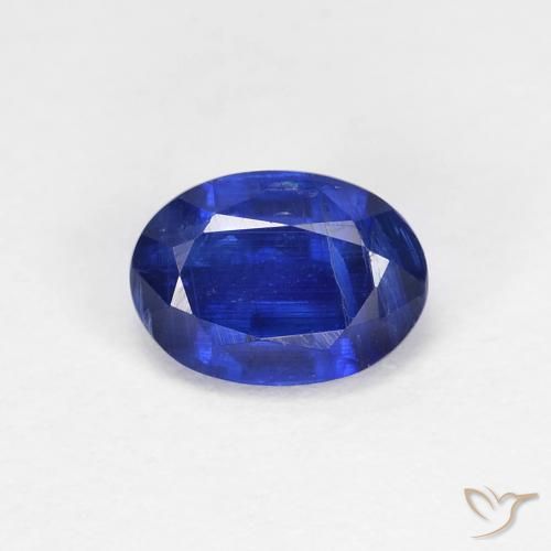 1.26ct Натуральный Темно-синий кианит, Овал, VS-SI