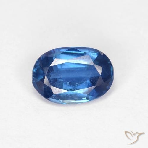 0.87ct Натуральный Светло-синий кианит, Овал, Чистота VS
