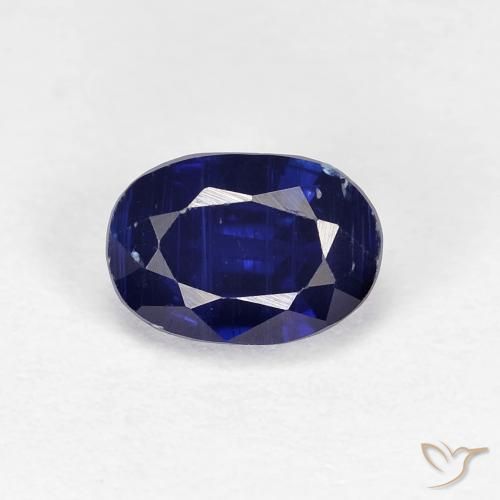 1.30ct Натуральный Королевский синий кианит, Овал, VS-SI