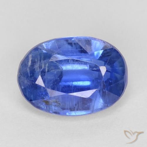 1.09ct Натуральный Темно-синий кианит, Овал, SI