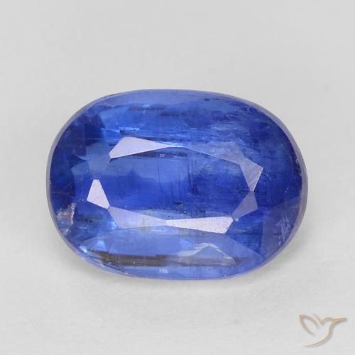 1.13ct Натуральный Темно-синий кианит, Овал, SI