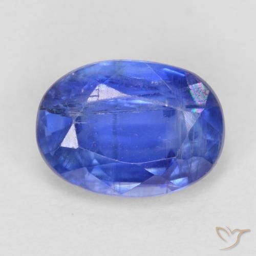 1.08ct Натуральный Глубокий лазурно-синий кианит, Овал, SI