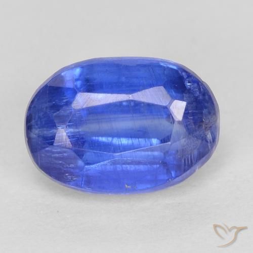 1.30ct Натуральный Глубокий лазурно-синий кианит, Овал, SI