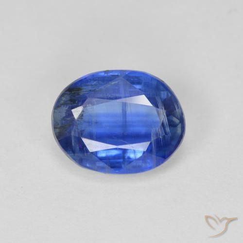 2.57ct Натуральный Темно-синий кианит, Овал, SI
