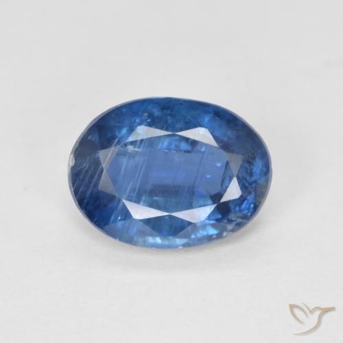 1.38ct Натуральный Темно-синий кианит, Овал, SI