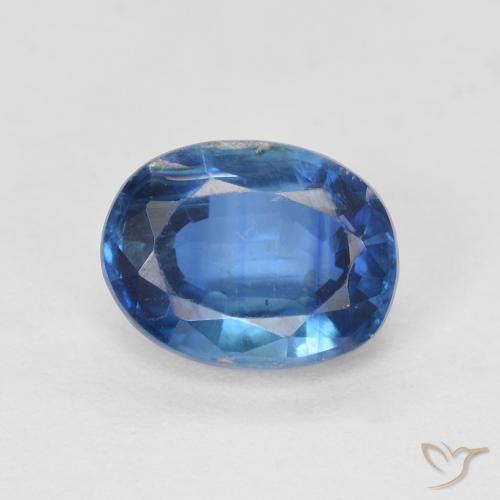 1.71ct Натуральный Темно-синий кианит, Овал, SI
