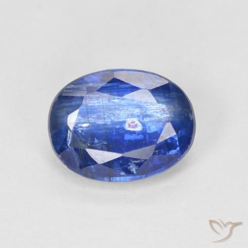 1.67ct Натуральный Темно-синий кианит, Овал, SI
