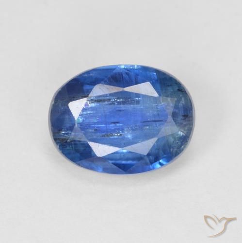 1.87ct Натуральный Темно-синий кианит, Овал, SI