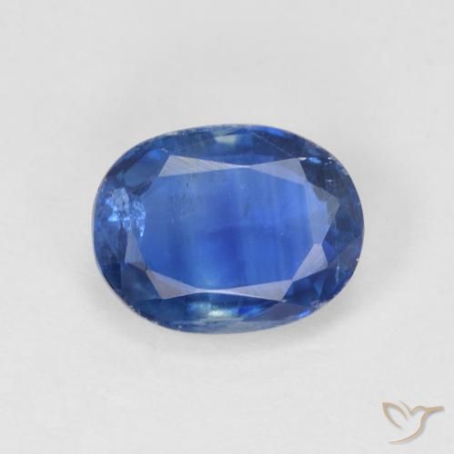 1.72ct Натуральный Темно-синий кианит, Овал, SI