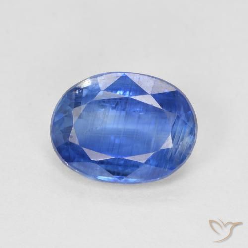1.55ct Натуральный Темно-синий кианит, Овал, SI