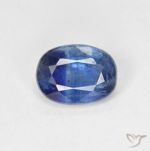 1.63ct Натуральный Темно-синий кианит, Овал, SI