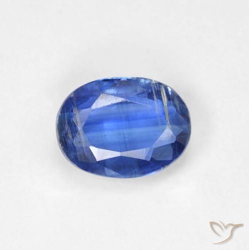 1.65ct Натуральный Ярко-голубой кианит, Овал, SI