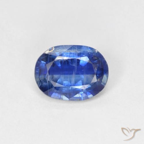 1.57ct Натуральный Темно-синий кианит, Овал, SI