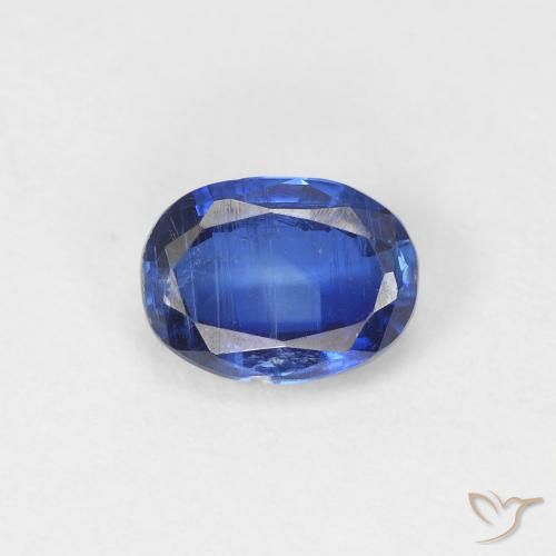 1.11ct Натуральный Темно-синий кианит, Овал, SI