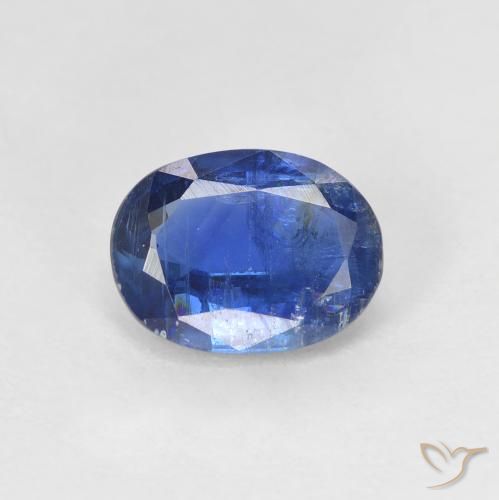 1.68ct Натуральный Темно-синий кианит, Овал, SI