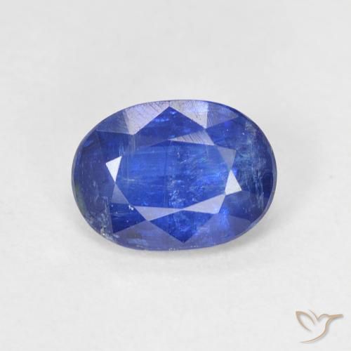 1.48ct Натуральный Темно-синий кианит, Овал, SI