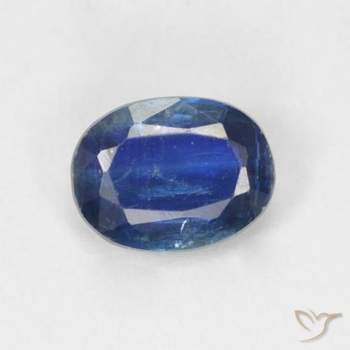 1.57ct Натуральный Темно-синий кианит, Овал, SI