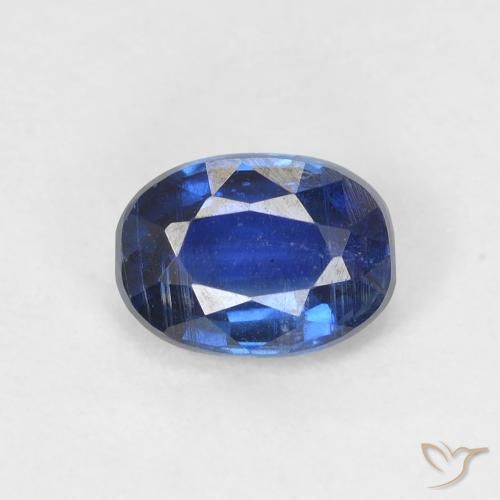 1.14ct Натуральный Темно-синий кианит, Овал, SI