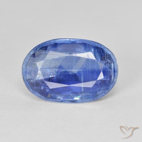 4.80ct Натуральный Средний темно-синий кианит, Овал, SI