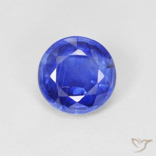 1.10ct Натуральный Ярко-синий кианит, Круглый, SI